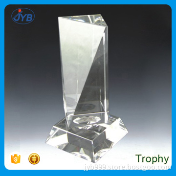 professional k9 handmade crystal trophy in plaque shaped